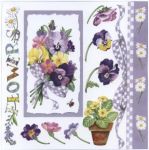 Pansy bouquet lilac